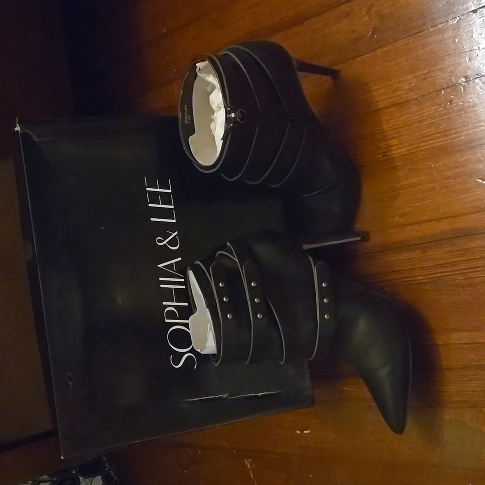 A size 7 Heeled Ankle Boots.